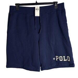 Polo Ralph Lauren Mens‎ XLT Navy Blue Logo Sweat Shorts NWT